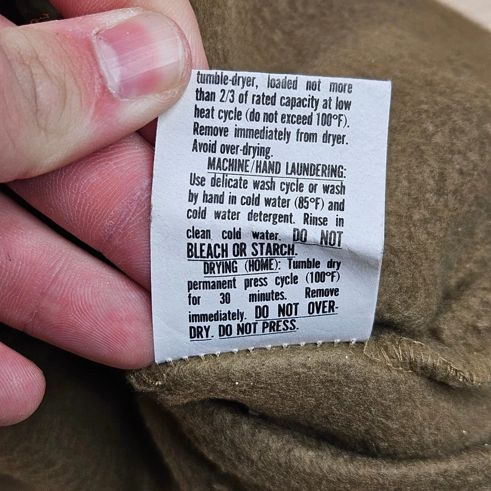 US Military Thermals Base Layer Set Mens XL Brown Polypropylene Cold Weather